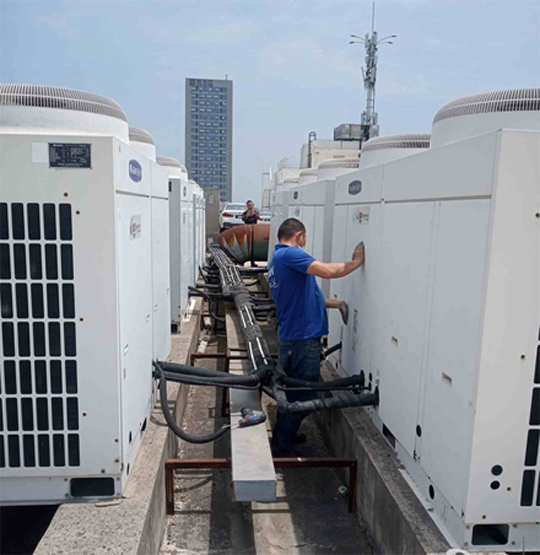 德保中央空调制热和不制冷系统维修方法